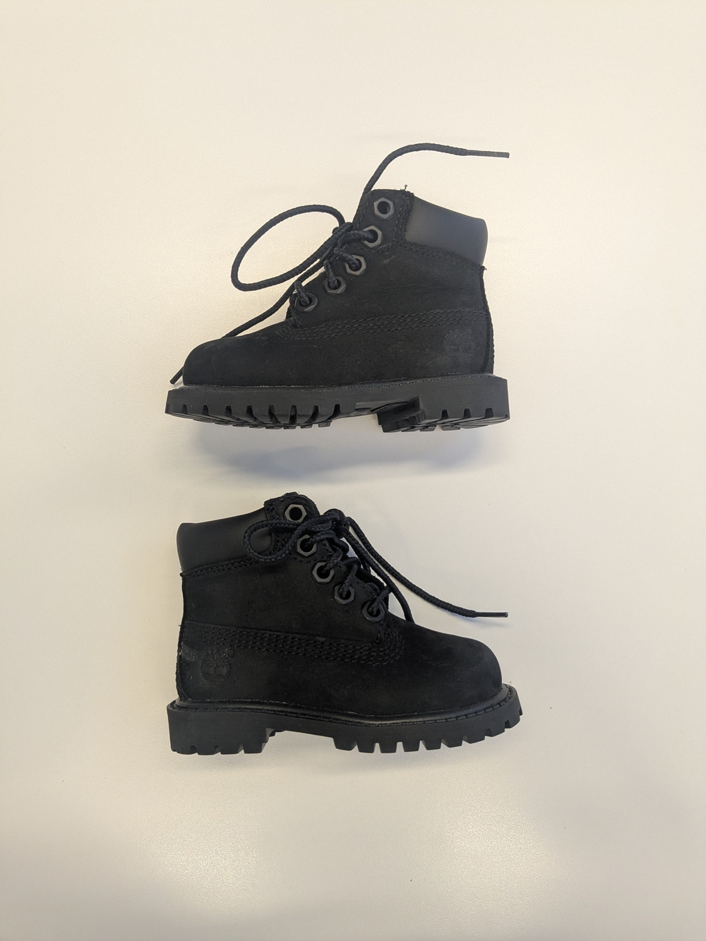 Timberland Kids Black Lace-Up Suede Ankle Boots